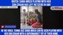 Watch: Sania Mirza playing with her son Izhaan has left netizens in awe
