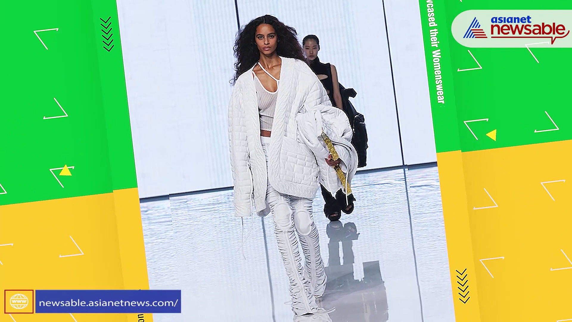 Balmain showcased their womenswear spring summer 2022 at Paris Fashion Week