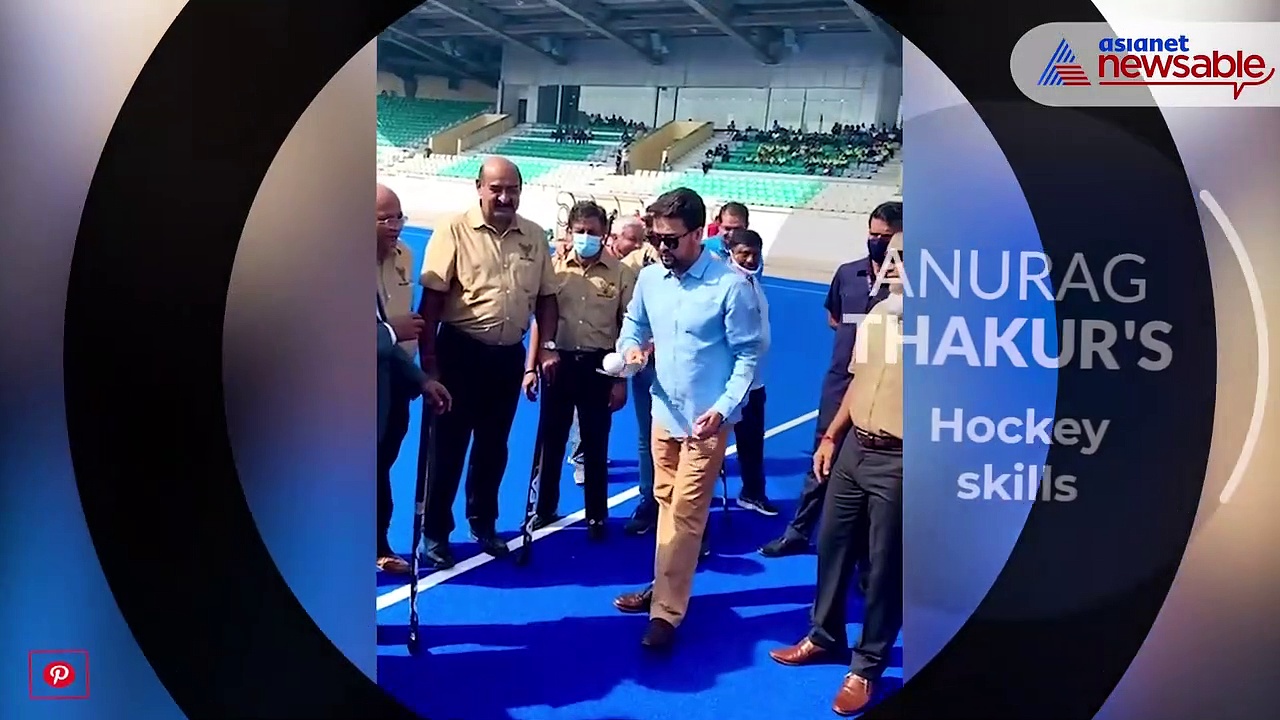 Monday Motivation: Anurag Thakur's skill with the hockey stick (WATCH VIDEO)