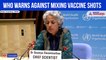 WHO warns against mixing vaccine shots