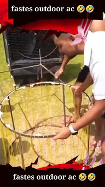 Duniya Ka Sabse Fastest Outdoor AC  | @Mr.IndianHacker Jugaadu Summer AC #shorts #mrindianhacker ‎