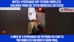 Watch: Hyderabad Cop feeding homeless children from his tiffin impresses netizens