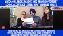 Watch: Girl tricks parents into reading optometry school acceptance letter; reaction melts hearts