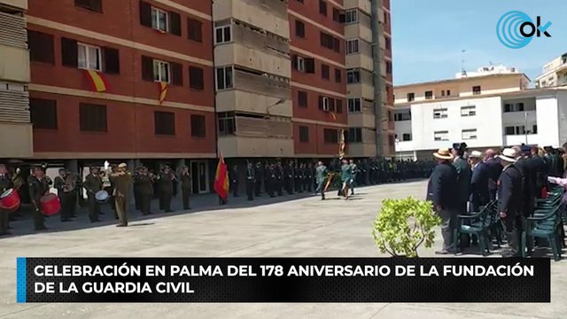 Celebración en Palma del 178 aniversario de la fundación de la Guardia Civil