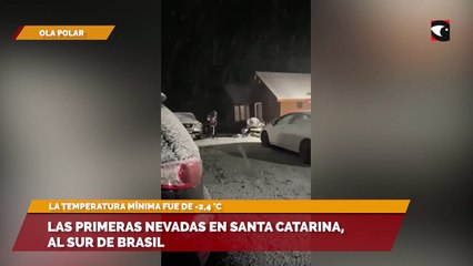 Las primeras nevadas en Santa Catarina, al sur de Brasil