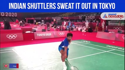 Indian shuttlers sweat it out in Tokyo