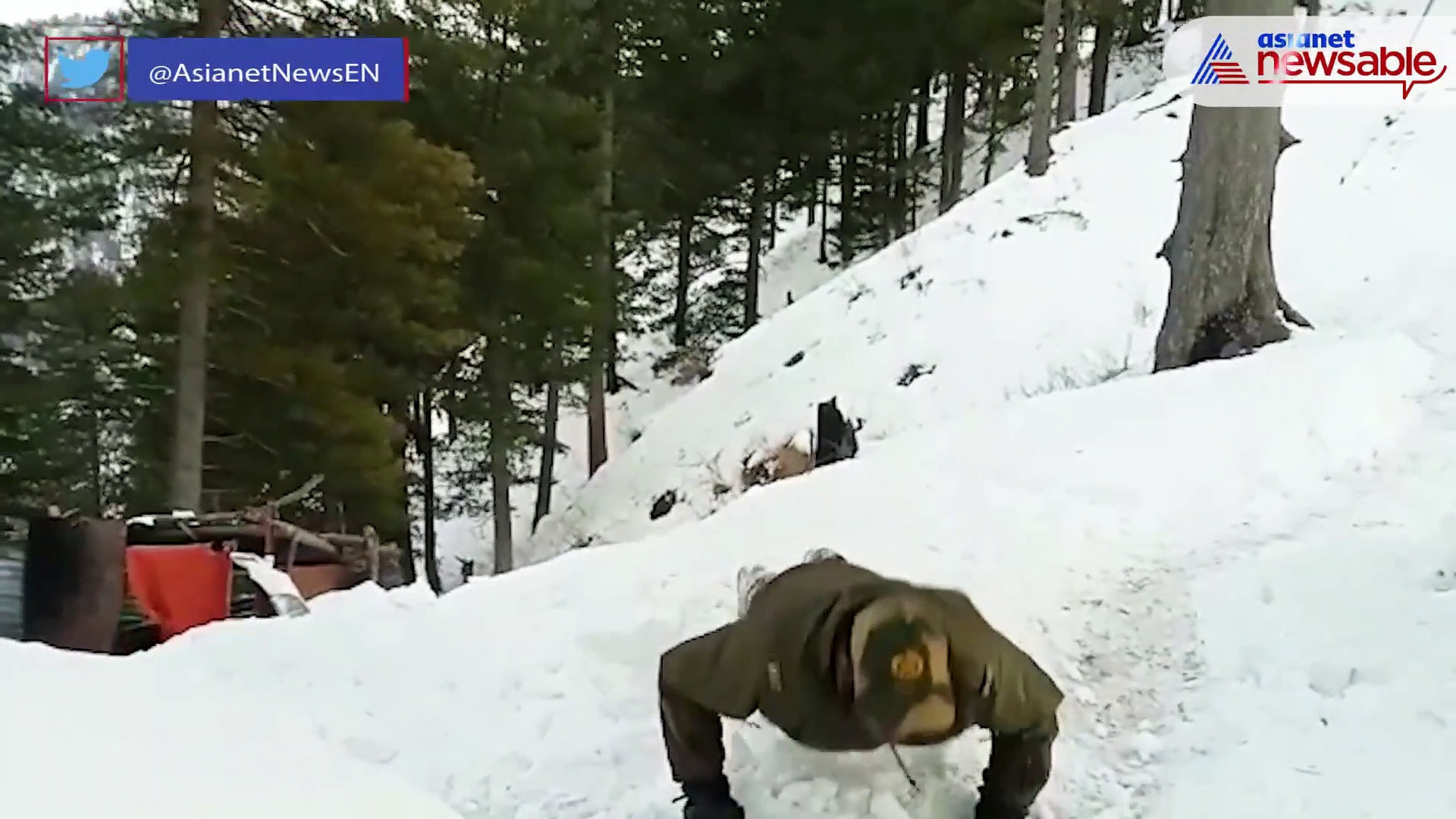 Kashmir: BSF jawan gives major fitness goals; completes 57 push-ups within 50 seconds in biting cold weather