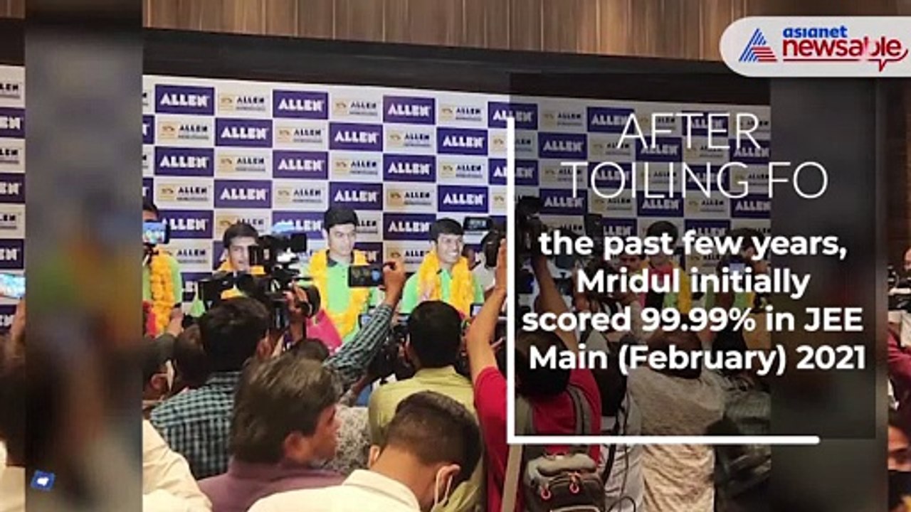 18-year-old Mridul Agarwal from Jaipur tops IIT JEE Advanced with highest-ever score of 96.6%