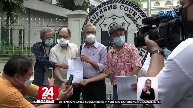 Ilang Martial law survivor, humiling ng TRO sa Korte Suprema para hindi bilangin ang boto ni presumptive president Bongbong Marcos | 24 Oras