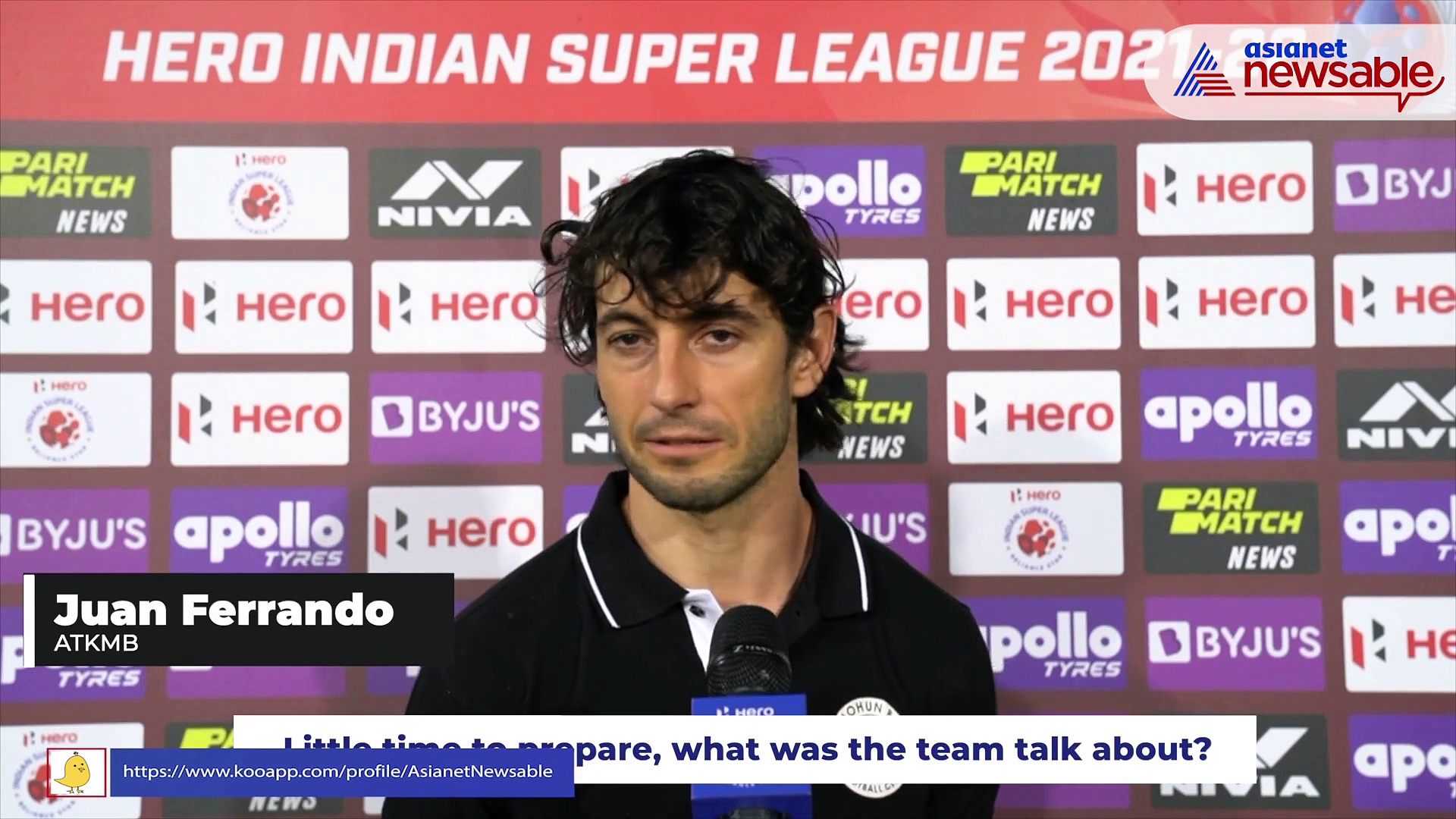 ISL 2021-22: ATKMB has a lot of ambition, I'm happy to be here - Juan Ferrando on NEUFC win