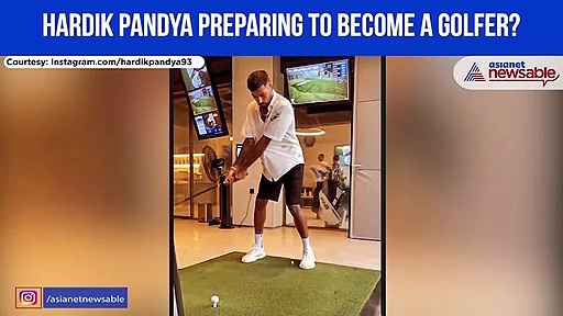 Is Hardik Pandya preparing to become a golfer?