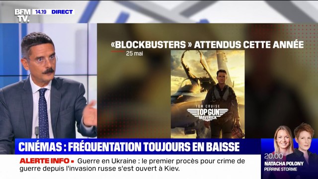 Cinémas: la fréquentation est toujours en baisse