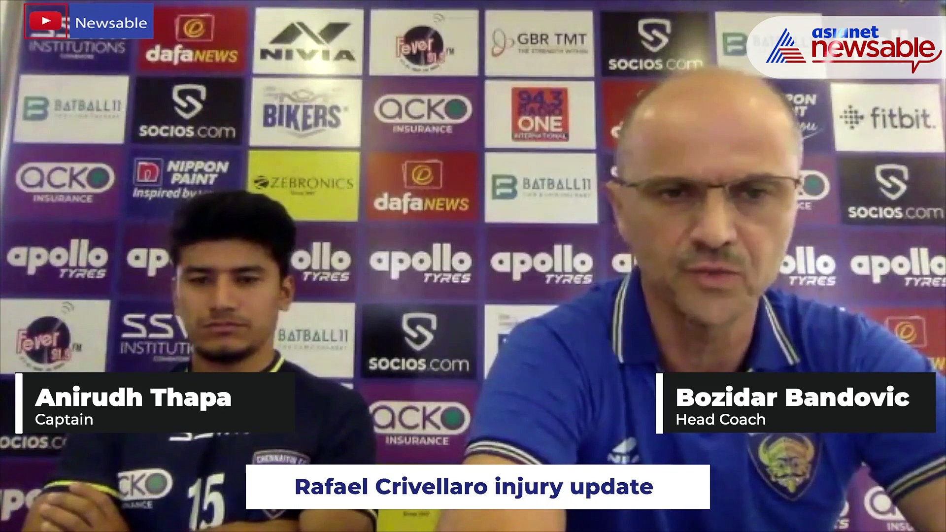 ISL 2021-22: Chennaiyin FC's Bozidar Bandovic, Anirudh Thapa speak on importance of eyeing win in every game