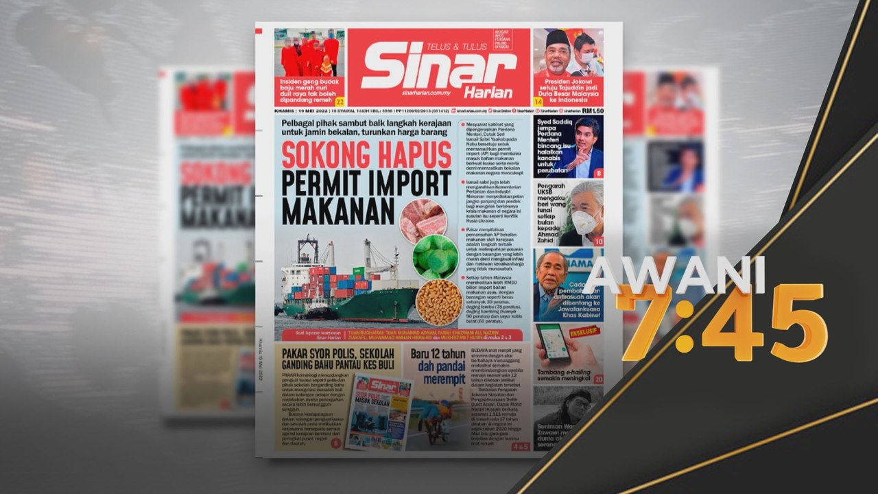 Sinar AWANI | Sokong hapus permit import makanan