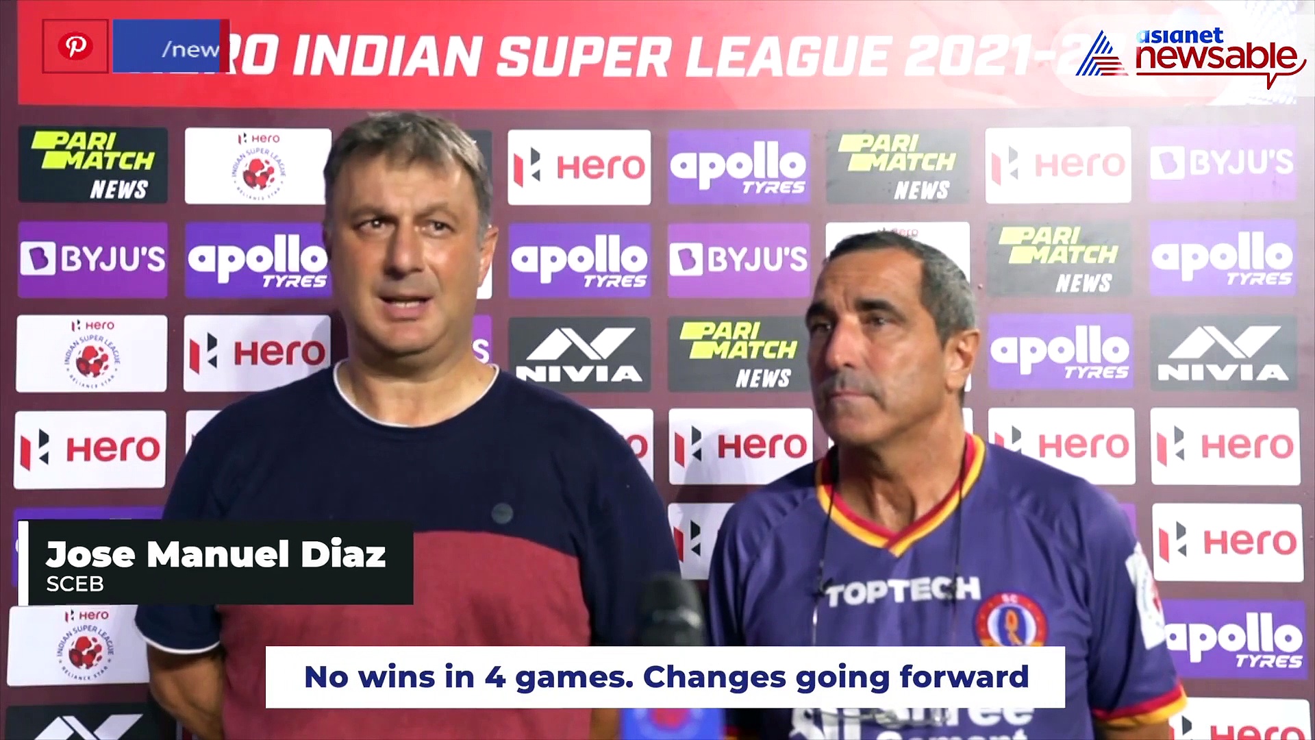 ISL 2021-22: Jose Manuel Diaz happy with a point for SCEB against CFC (WATCH)