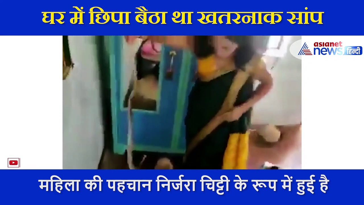 घर में छिपा बैठा था सांप,  महिला ने शानदार तरीके से  ऐसे कर लिया रेसक्यू