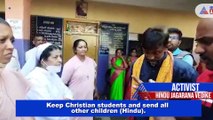 Watch: Hindu groups stop Christmas event in Karnataka, ask Christian school to put up Lord Shiva photo