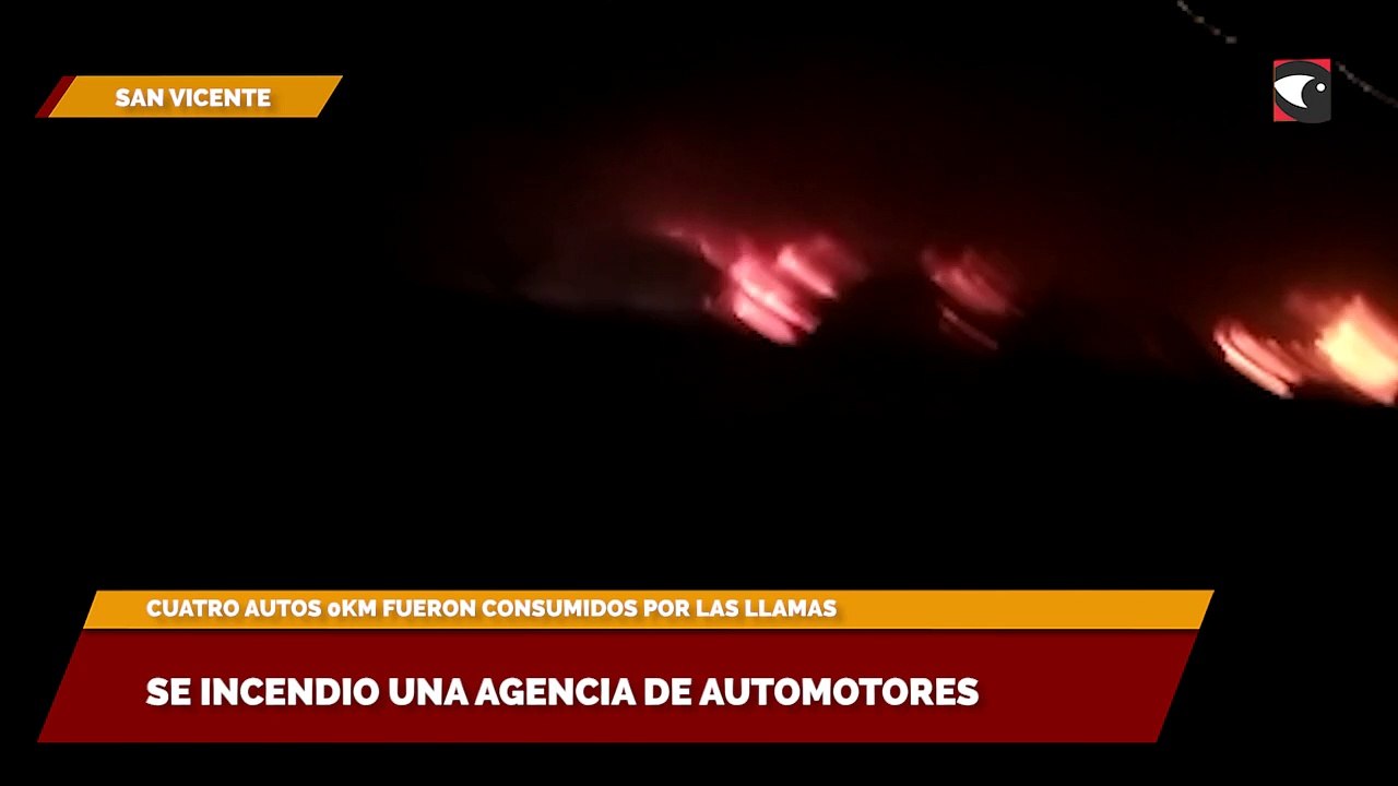 Se incendió una agencia de automotores