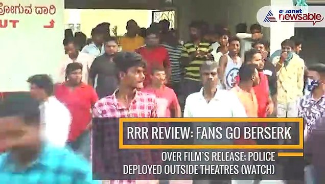 RRR Review: Fans go berserk over film’s release; police deployed outside theatres (watch)
