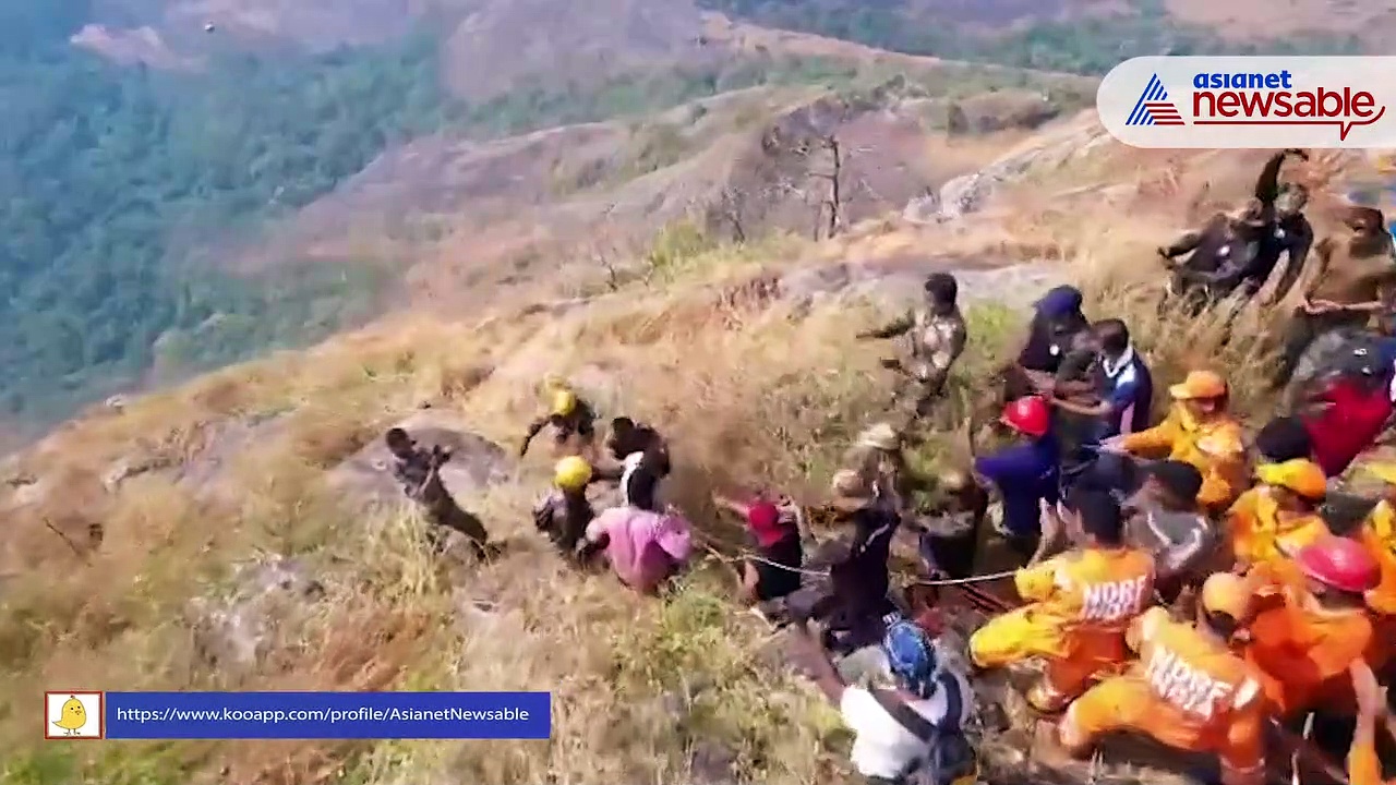 Video: How Kerala trekker R Babu, trapped on hill for 2 days, was rescued