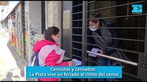 Censistas y censados. La Plata vive un feriado al ritmo del censo