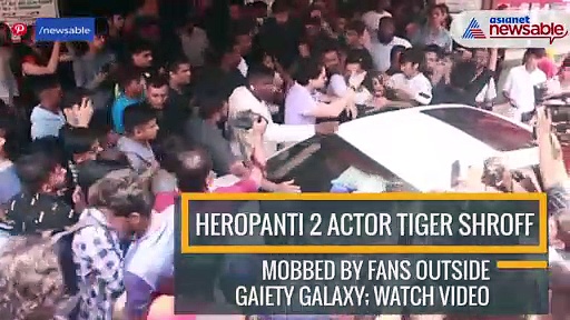 Heropanti 2 actor Tiger Shroff mobbed by fans outside Gaiety Galaxy; watch video