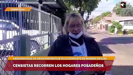Censistas recorren los hogares posadeños