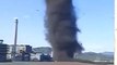 Massive black dust devil spotted in China