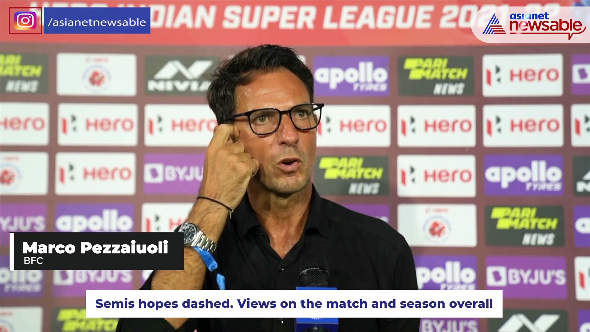 ISL 2021-22: BFC has shown in the season how it plays football - Pezzaiuoli on ATKMB defeat