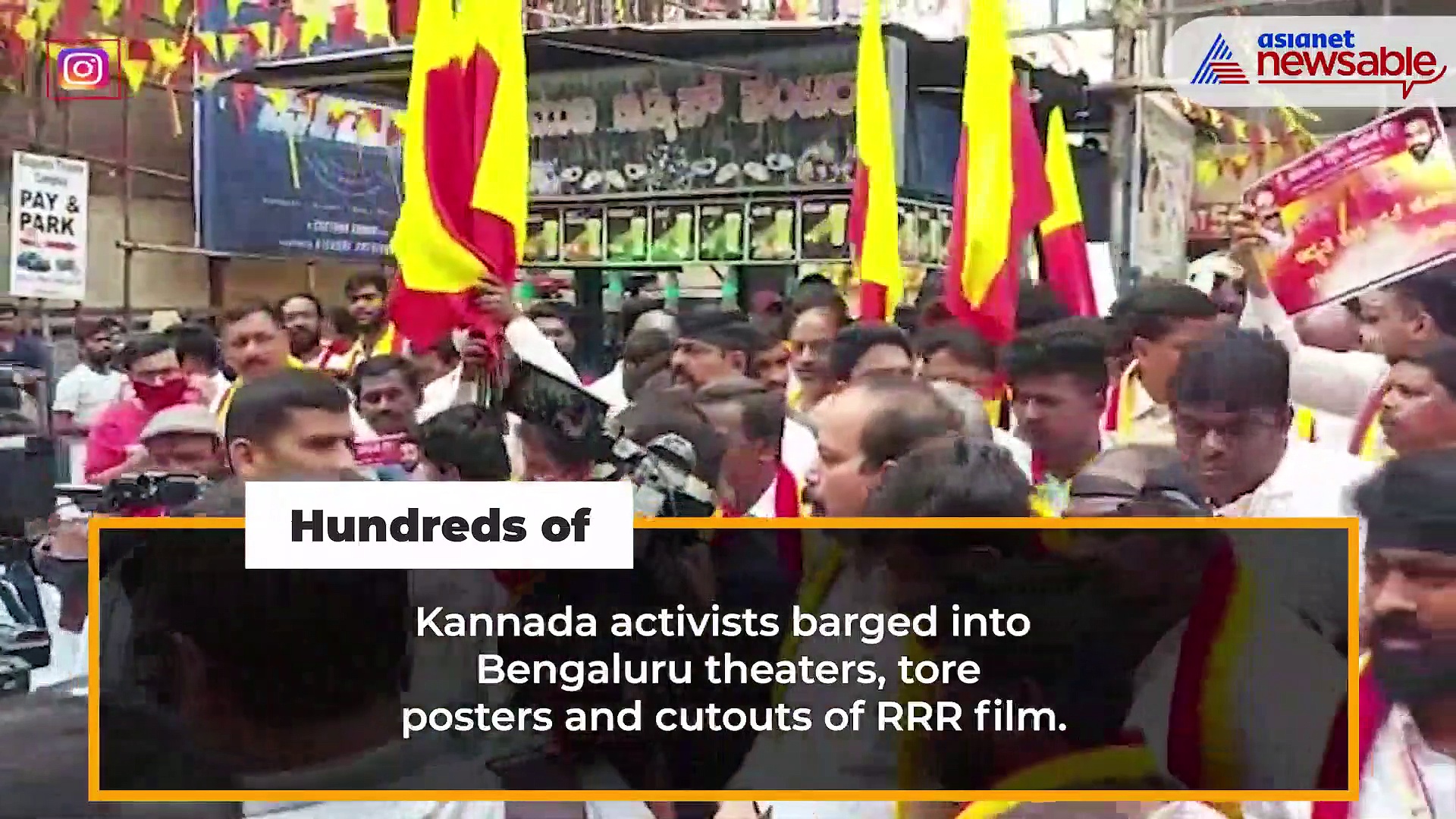 RRR vs James: Kannada activists tear posters of RRR, allege insult to Puneeth Rajkumar