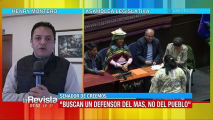 Henry Montero, senador de Creemos, sostuvo que hay una contaminación del proceso