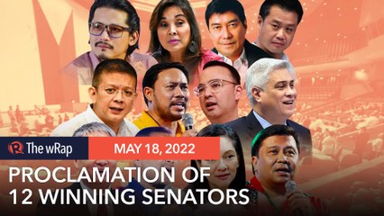 Скачать видео: Comelec proclaims 12 winning senators