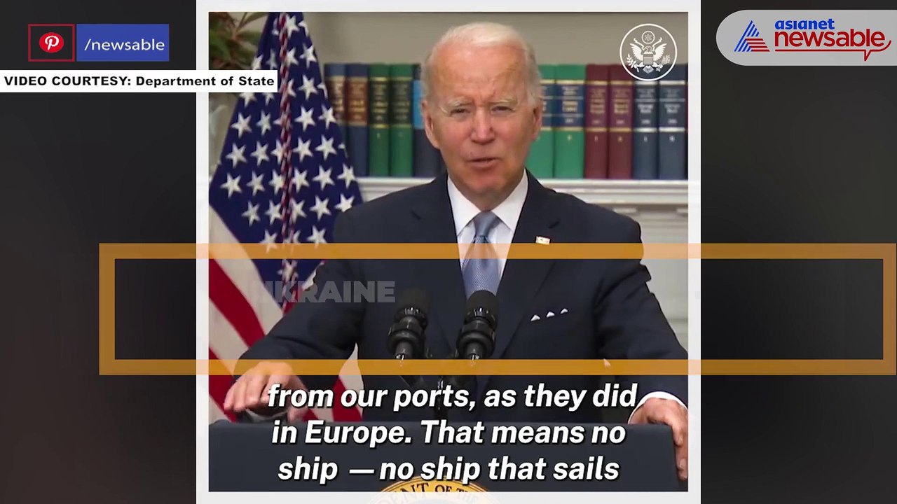 Ukraine war: US bans Russian ships from its ports