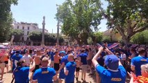 Rangers fans in Seville