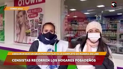 Censistas recorren los hogares  posadeños