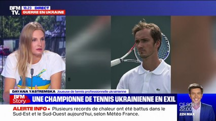 Dayana Yastremska, joueuse de tennis ukrainienne: "On attend que les sportifs russes réagissent, et se désolidarisent publiquement"