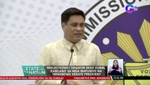 Reelectionist Senator Migz Zubiri, kabilang sa mga matunog na tatakbong senate president | SONA
