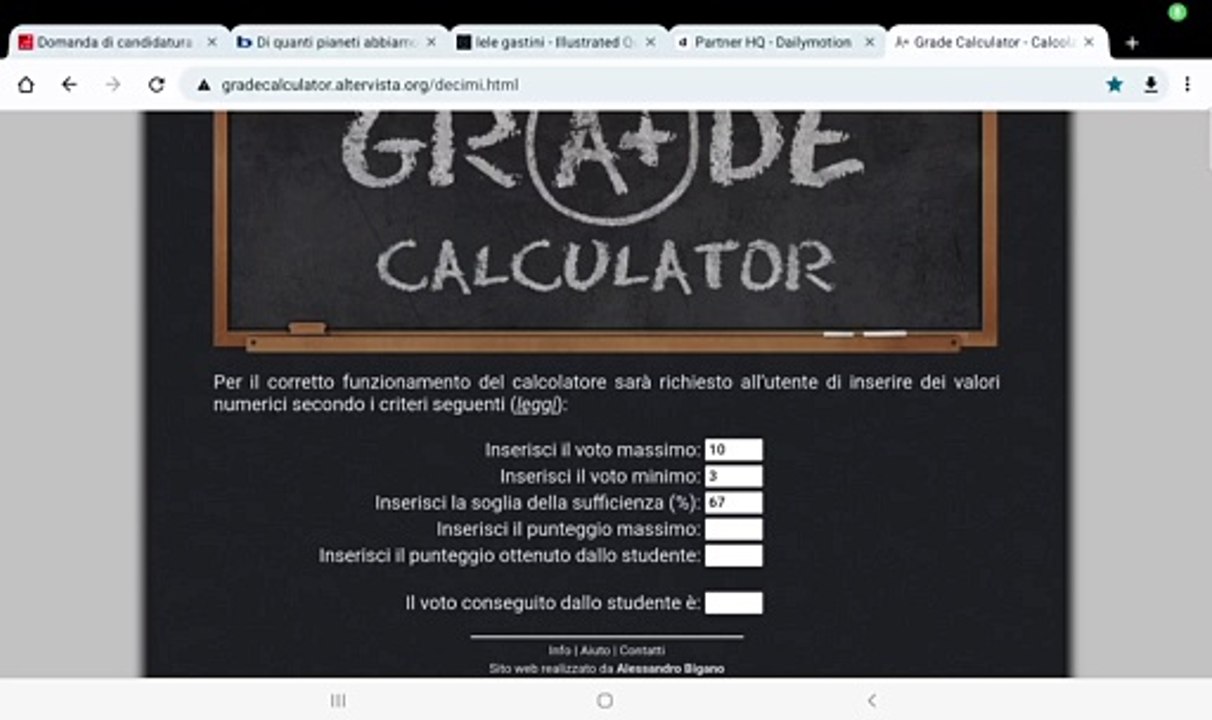 Calcolare voto prove oggettive