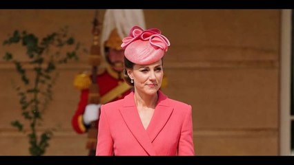 Kate Middleton Steps Out in Bright Coral for Her First Buckingham Palace Garden Party of the Season