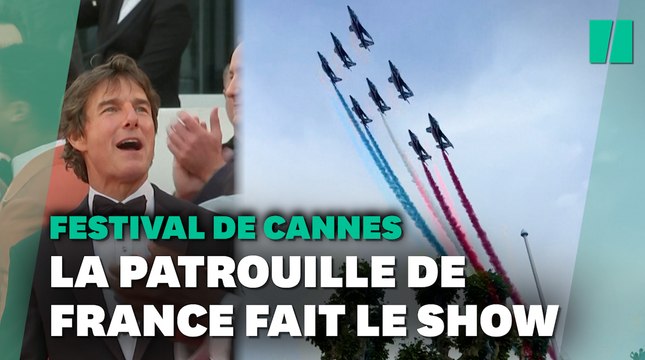 À Cannes, le spectacle de la patrouille de France pour le retour de Tom Cruise