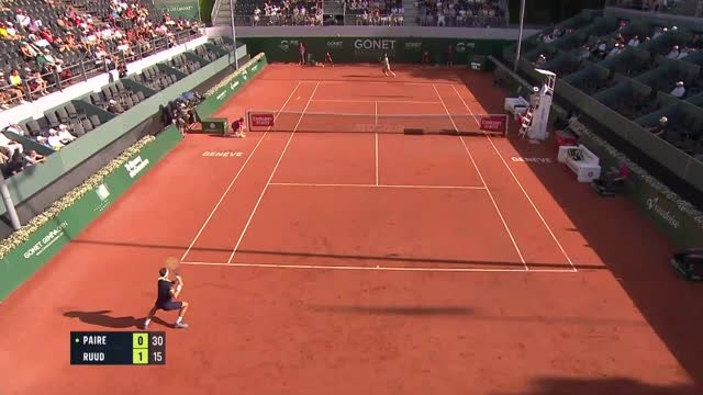 Genève - Paire balayé par Ruud