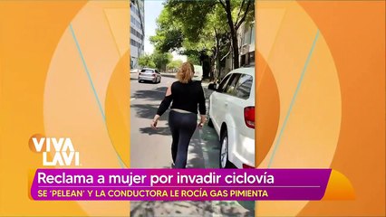 Mujer le rocía gas pimienta a otra por reclamarle de invadir la ciclovía