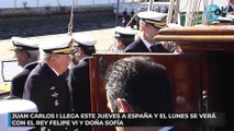 Juan Carlos I llega este jueves a España y el lunes se verá con el Rey Felipe VI y doña Sofía