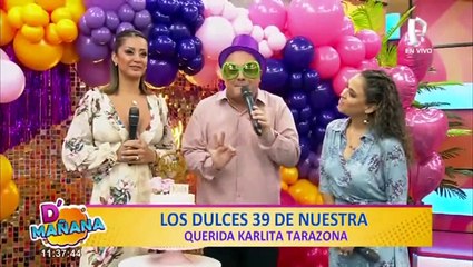 Karla Tarazona celebra su cumpleaños con gran sorpresa