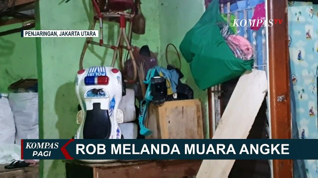 Banjir Rob Merendam 11 RT di Kawasan Muara Angke Jakarta Utara
