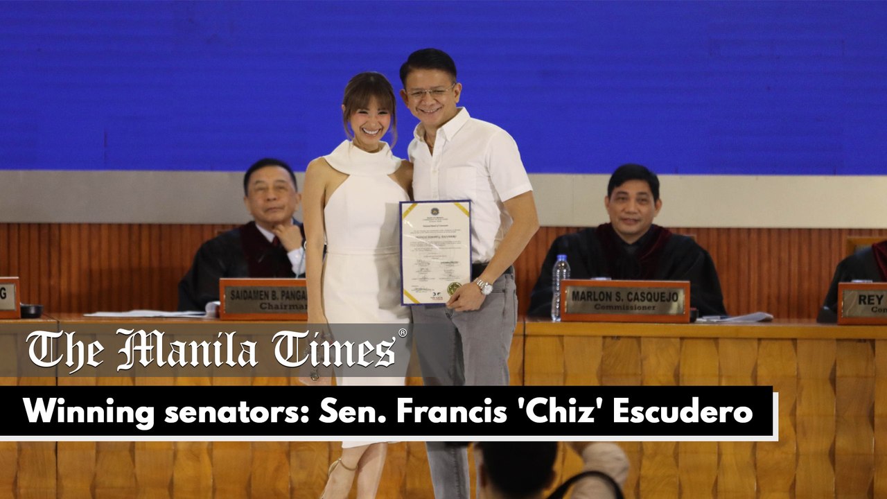 Winning senators: Sen. Francis 'Chiz' Escudero