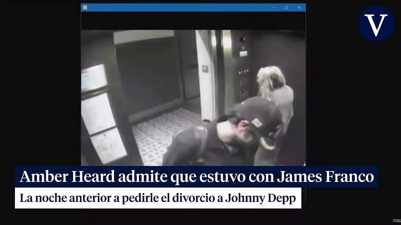 The video that shows Amber Heard in an affectionate attitude with James Franco