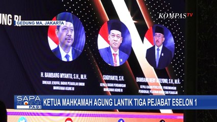 Download Video: Ketua Mahkamah Agung Prof. Syarifuddin Melantik 3 Pejabat Eselon 1 di ruang Kusumah Atmadja