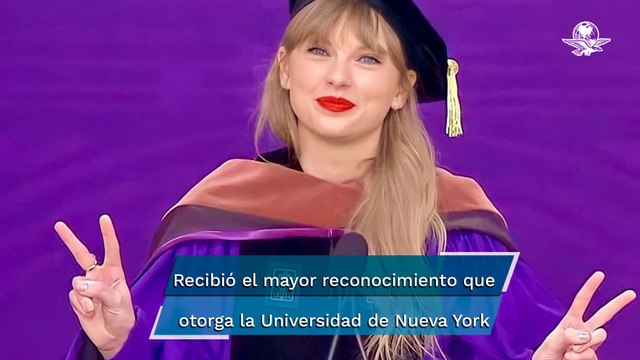 Taylor Swift se pone toga y birrete por primera vez, para recibir un doctorado Honoris Causa