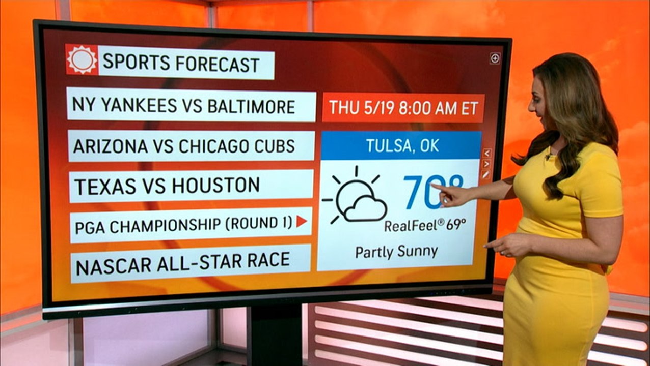 Be prepared for the weather at major sports events across the country